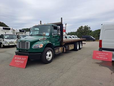 Freightliner M2 106 Tandem Axle 26 ft Flatbed Truck - 330HP, 6 Speed Automatic
