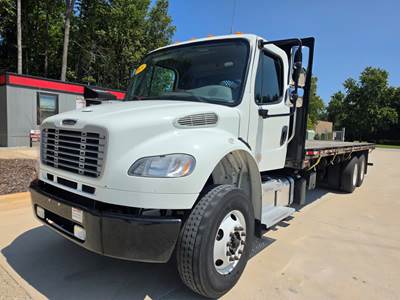 Freightliner M2 106 Tandem Axle 28 ft Flatbed Truck - 330HP, 6 Speed Automatic