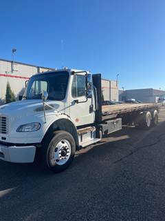 Freightliner M2 106 Tandem Axle 24 ft Flatbed Truck - 270HP, 6 Speed Automatic