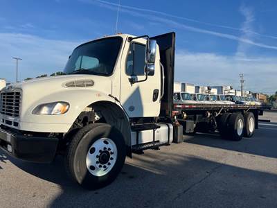 Freightliner M2 106 Tandem Axle 28 ft Flatbed Truck - 330HP, 6 Speed Automatic