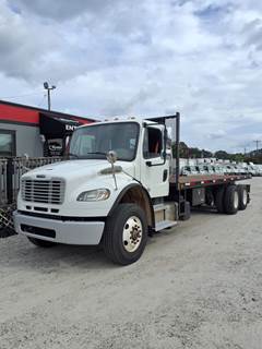 Freightliner M2 106 Tandem Axle 24 ft Flatbed Truck - 350HP, 6 Speed Automatic