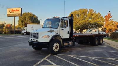 Freightliner M2 106 Tandem Axle 26 ft Flatbed Truck - 350HP, 6 Speed Automatic
