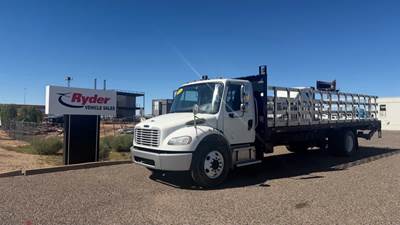 Freightliner M2 106 26 ft Flatbed Truck - 240HP, 6 Speed Automatic, Liftgate