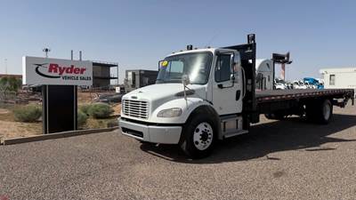 Freightliner M2 106 26 ft Flatbed Truck - 240HP, 6 Speed Automatic, Liftgate
