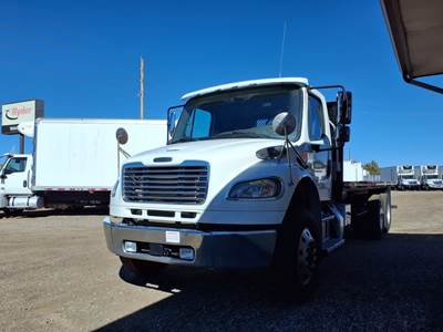 Freightliner M2 106 Tandem Axle 24 ft Flatbed Truck - 270HP, 6 Speed Automatic
