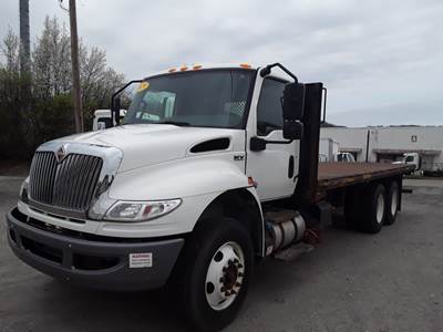 International MV607 (6X4) Tandem Axle 24 ft Flatbed Truck - 270HP, 6 Speed Automatic