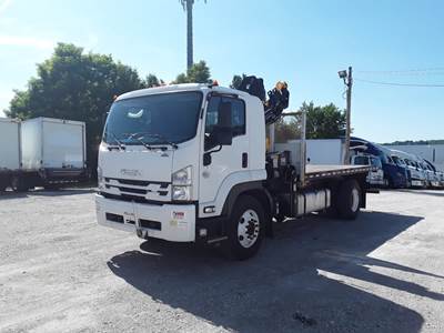 Isuzu FTR Tandem Axle 16 ft Flatbed Truck - 215HP, 6 Speed Automatic