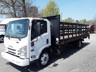 Isuzu NPR 20 ft Flatbed Truck - 215HP, 6 Speed Automatic, Liftgate