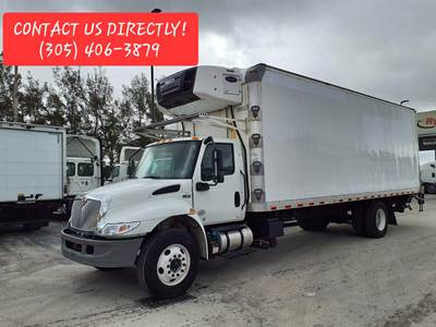 International MV607 26 ft Refrigerated Truck - 240HP, 6 Speed Automatic, Liftgate