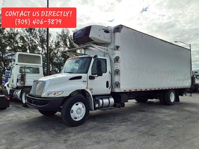 International MV607 26 ft Refrigerated Truck - 240HP, 6 Speed Automatic, Liftgate