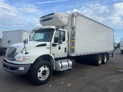 International MV607 24 ft Refrigerated Truck - 330HP, 6 Speed Automatic