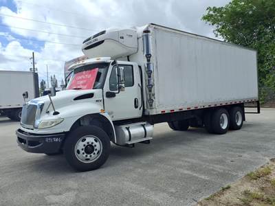 International MV607 24 ft Refrigerated Truck - 330HP, 6 Speed Automatic