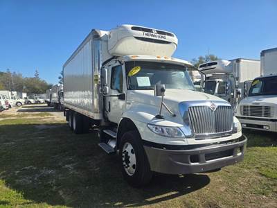 International MV607 24 ft Refrigerated Truck - 330HP, 6 Speed Automatic