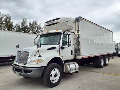 International MV607 24 ft Refrigerated Truck - 330HP, 6 Speed Automatic