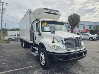 International MV607 24 ft Refrigerated Truck - 330HP, 6 Speed Automatic