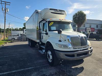 International MV607 24 ft Refrigerated Truck - 330HP, 6 Speed Automatic