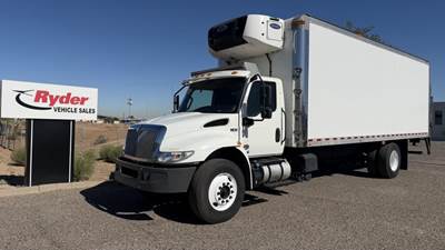 International MV607 24 ft Refrigerated Truck - 240HP, 6 Speed Automatic, Liftgate