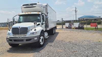 International MV607 24 ft Refrigerated Truck - 330HP, 6 Speed Automatic