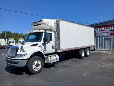 International MV607 24 ft Refrigerated Truck - 330HP, 6 Speed Automatic