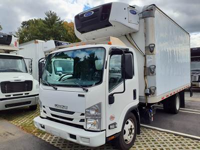 Isuzu NPR 16 ft Refrigerated Truck - 215HP, 6 Speed Automatic, Liftgate
