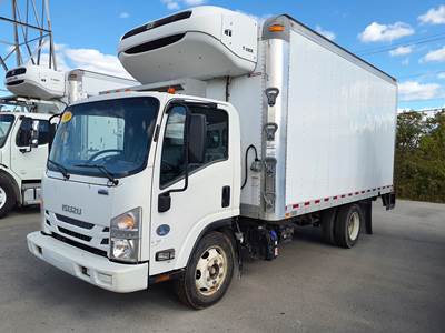 Isuzu NPR 16 ft Refrigerated Truck - 215HP, 6 Speed Automatic, Liftgate