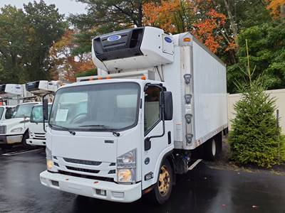 Isuzu NPR 16 ft Refrigerated Truck - 215HP, 6 Speed Automatic, Liftgate