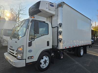 Isuzu NPR 16 ft Refrigerated Truck - 215HP, 6 Speed Automatic, Liftgate