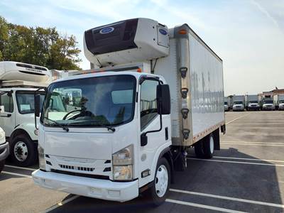 Isuzu NPR 16 ft Refrigerated Truck - 215HP, 6 Speed Automatic, Liftgate