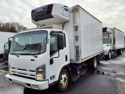 Isuzu NPR 16 ft Refrigerated Truck - 215HP, 6 Speed Automatic, Carrier, Liftgate
