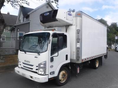 Isuzu NPR 16 ft Refrigerated Truck - 215HP, 6 Speed Automatic, Liftgate