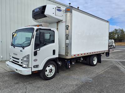 Isuzu NPR 16 ft Refrigerated Truck - 215HP, 6 Speed Automatic, Liftgate