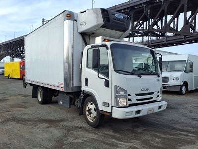Isuzu NPR 16 ft Refrigerated Truck - 215HP, 6 Speed Automatic, Liftgate
