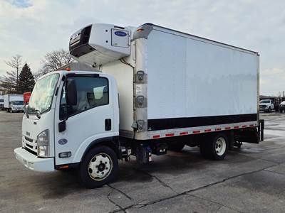 Isuzu NPR 16 ft Refrigerated Truck - 6 Speed Automatic, Liftgate