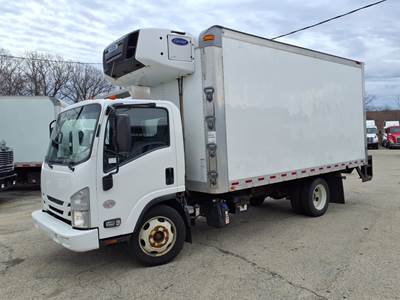 Isuzu NPR 16 ft Refrigerated Truck - 215HP, 6 Speed Automatic, Liftgate