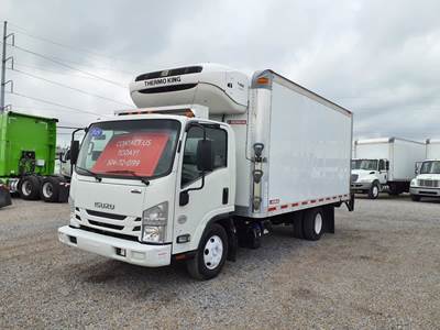 Isuzu NPR 16 ft Refrigerated Truck - 215HP, 6 Speed Automatic, Liftgate