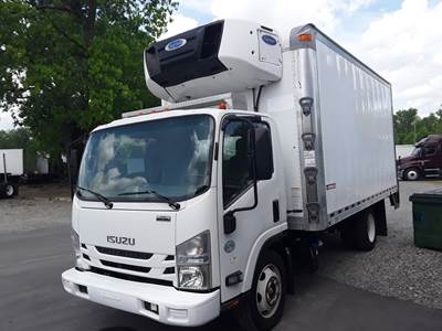 Isuzu NPR 16 ft Refrigerated Truck - 215HP, 6 Speed Automatic, Liftgate