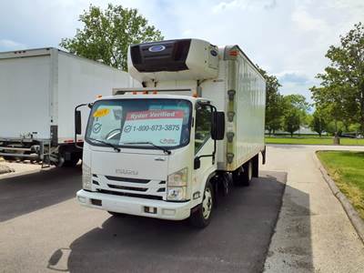 Isuzu NPR 16 ft Refrigerated Truck - 215HP, 6 Speed Automatic, Liftgate