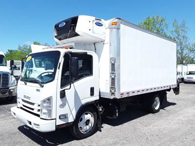 Isuzu NPR 16 ft Refrigerated Truck - 215HP, 6 Speed Automatic, Liftgate