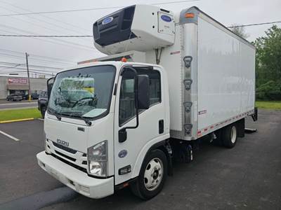 Isuzu NPR 16 ft Refrigerated Truck - 215HP, 6 Speed Automatic, Liftgate