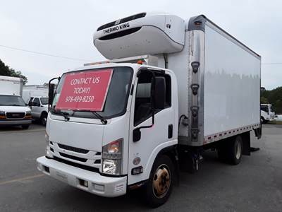 Isuzu NPR 16 ft Refrigerated Truck - 215HP, 6 Speed Automatic, Liftgate