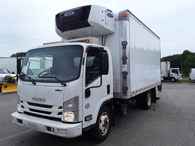 Isuzu NPR 16 ft Refrigerated Truck - 215HP, 6 Speed Automatic, Liftgate
