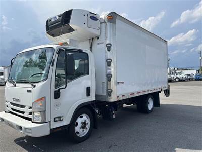 Isuzu NPR 16 ft Refrigerated Truck - 215HP, 6 Speed Automatic, Liftgate