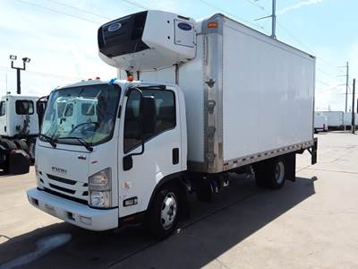 Isuzu NPR 16 ft Refrigerated Truck - 215HP, 6 Speed Automatic, Liftgate