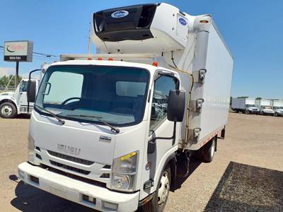 Isuzu NPR 16 ft Refrigerated Truck - 215HP, 6 Speed Automatic