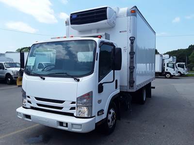Isuzu NPR 14 ft Refrigerated Truck - 215HP, 6 Speed Automatic