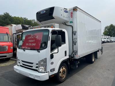 Isuzu NPR 16 ft Refrigerated Truck - 215HP, 6 Speed Automatic, Liftgate