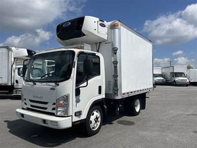 Isuzu NPR 12 ft Refrigerated Truck - 215HP, 6 Speed Automatic