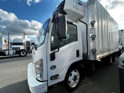 Isuzu NPR 16 ft Refrigerated Truck - 215HP, 6 Speed Automatic, Liftgate