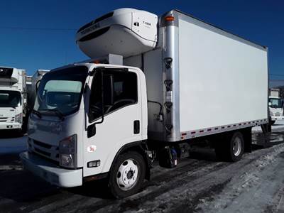 Isuzu NPR 16 ft Refrigerated Truck - 215HP, 6 Speed Automatic, Liftgate