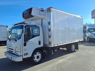 Isuzu NPR 16 ft Refrigerated Truck - 215HP, 6 Speed Automatic, Liftgate